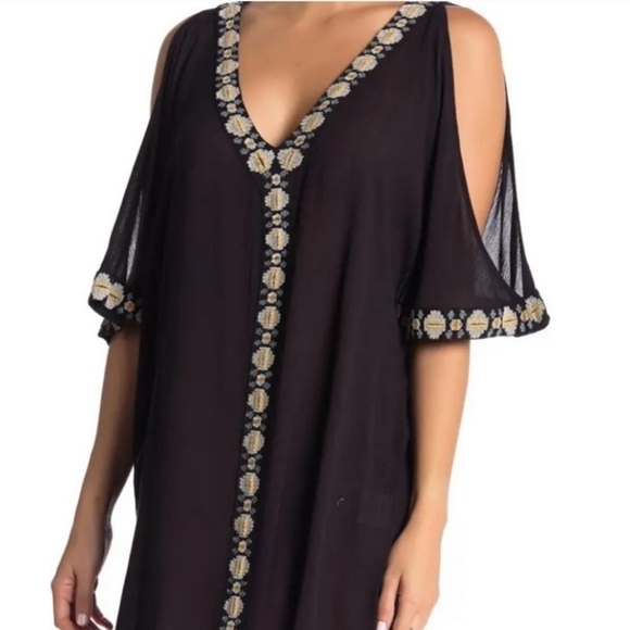 O'Neill Other - NWT O’Neill Frances Swim Cover Up Resort Beach Black XS Embroidered Macy’s
